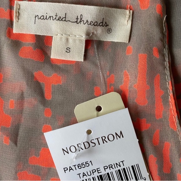 Painted Threads | NWT Taupe & Neon
Orange Tank - Picture 2 of 4
